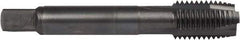 DORMER - M12x1.75 Metric Coarse, 2 Flute, Oxide Finish, Powdered Metal Spiral Point Tap - Plug Chamfer, Right Hand Thread, 3-3/8" OAL, 0.9055" Thread Length, 0.367" Shank Diam, 6H Class of Fit, Series E006 - Exact Industrial Supply