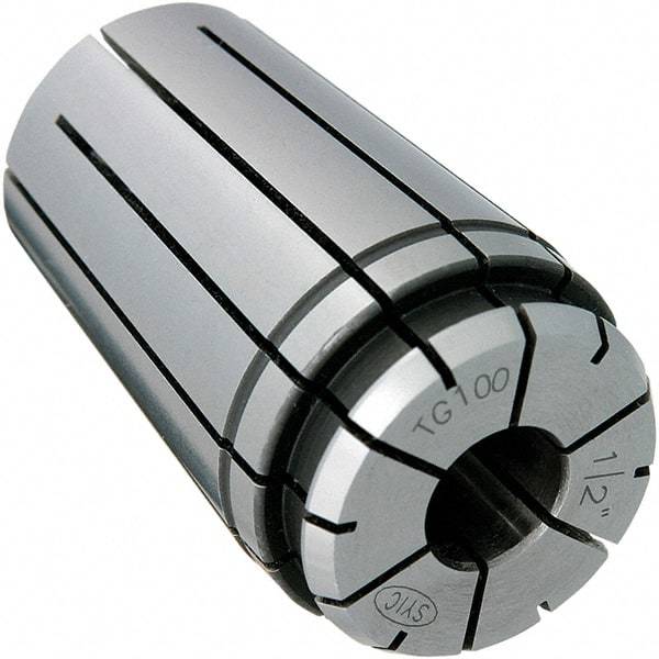 Techniks - TG100 16mm Single Angle Collet - 0.0004" TIR, 3" OAL, 2.001" Overall Diam - Exact Industrial Supply