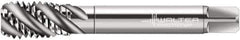 Walter-Prototyp - 3/4-10 UNC 4 Flute 2B Modified Bottoming Spiral Flute Tap - Cobalt, Bright Finish, 4-1/4" OAL, Right Hand Flute, Right Hand Thread, Series A22567 - Industrial Tool & Supply