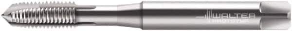 Walter-Prototyp - 1/4-20 UNC, 3 Flutes, Plug Chamfer, Bright Finish, Cobalt Spiral Point STI Tap - 0.315" Shank Diam, 0.2441" Square Size, 3B Class of Fit, Series P223009 - Exact Industrial Supply