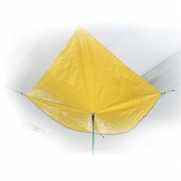 UltraTech - 20" Diam, Square Roof Leak Diverter - 5' Long x 5' Wide x 10 mil Thick, Yellow - Industrial Tool & Supply