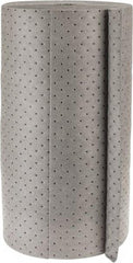 Brady SPC Sorbents - 49 Gal Capacity per Package, Universal Roll - 150' Long x 30" Wide, Gray, Polypropylene - Industrial Tool & Supply