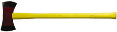 NUPLA - 3-1/2 Lb Head Double Bit Axe - 36" OAL, Fiberglass Ergo Dual Component Handle - Industrial Tool & Supply