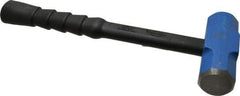 NUPLA - 4 Lb Head, 14" Long Soft Steel Safety Sledge Hammer - Steel Head, 1-5/8" Face Diam, 5-1/4" Long Head, Fiberglass Handle - Industrial Tool & Supply