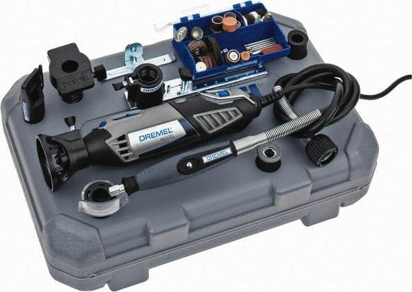 Dremel - 120 Volt, Electric Rotary Tool Kit - 5,000 to 35,000 RPM, 1.6 Amps - Industrial Tool & Supply