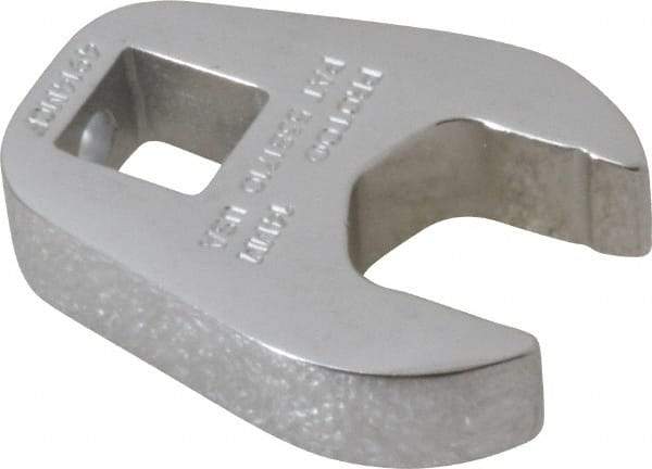 Proto - 14mm 3/8" Drive Chrome Crowfoot Wrench - 1-3/16" Head Diam x 1/4" Head Thickness, 1-1/2" OAL - Industrial Tool & Supply