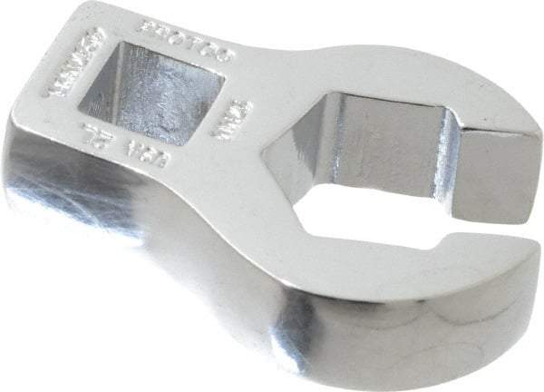Proto - 17mm 6 Point 3/8" Drive Chrome Flare Nut Crowfoot Wrench - 2-29/32" Head Diam x 1/4" Head Thickness, 1-3/4" OAL - Industrial Tool & Supply