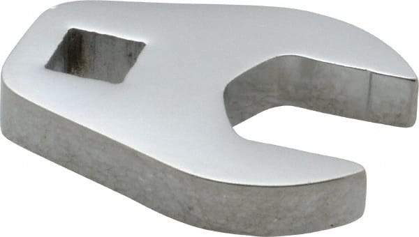 Proto - 19mm 3/8" Drive Chrome Crowfoot Wrench - 1-5/8" Head Diam x 1/4" Head Thickness, 1-15/16" OAL - Industrial Tool & Supply
