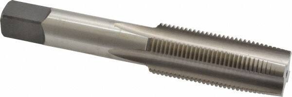 Cleveland - M18x1.50 Metric Fine 4 Flute Bright Finish High Speed Steel Straight Flute Standard Hand Tap - Taper, Right Hand Thread, 4.031" OAL, 1.81" Thread Length, D6 Limit, Oversize - Exact Industrial Supply