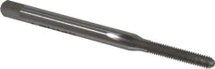 Cleveland - M2.5x0.45 Metric Coarse 6H 3 Flute Bright Finish High Speed Steel Straight Flute Standard Hand Tap - Bottoming, Right Hand Thread, 1.813" OAL, 12.7mm Thread Length, D3 Limit, Oversize - Exact Industrial Supply