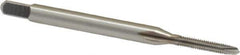 Cleveland - M2x0.40 Metric Coarse, 2 Flute, Bright Finish, High Speed Steel Spiral Point Tap - Plug Chamfer, Right Hand Thread, 44.45mm OAL, 0.44" Thread Length, 6H Class of Fit, Series 1011 - Exact Industrial Supply