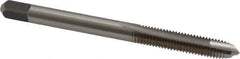 Cleveland - M5x0.80 Metric Coarse, 2 Flute, Bright Finish, High Speed Steel Spiral Point Tap - Plug Chamfer, Right Hand Thread, 2-3/8" OAL, 1/2" Thread Length, 6H Class of Fit, Series 1011 - Exact Industrial Supply
