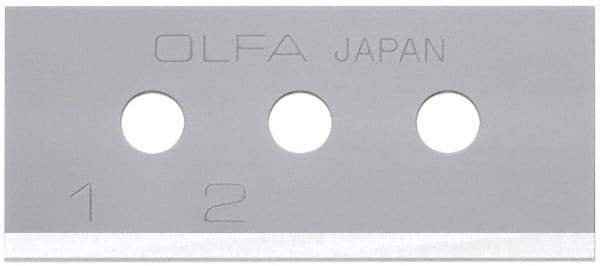 Olfa - 10 Piece Steel Safety Blade - 40mm OAL - Industrial Tool & Supply