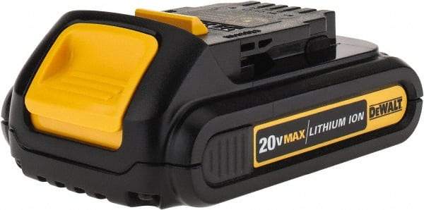 DeWALT - 20 Volt Lithium-Ion Power Tool Battery - 1.5 Ahr Capacity, 1/2 hr Charge Time, Series 20V Max - Industrial Tool & Supply