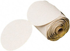 3M - 5" Diam, 100 Grit FEPA, Aluminum Oxide Adhesive PSA Disc - White, C Weighted Backing, Flexible, 12,000 Max RPM - Industrial Tool & Supply