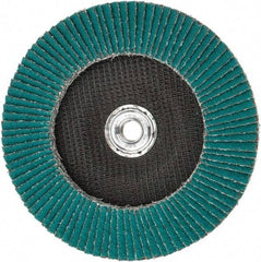 3M - 36 Grit, 7" Disc Diam, 5/8-11 Center Hole, Type 29 Zirconia Alumina Flap Disc - 8,600 Max RPM, Cloth Backing, Arbor Attaching System, Coated - Industrial Tool & Supply