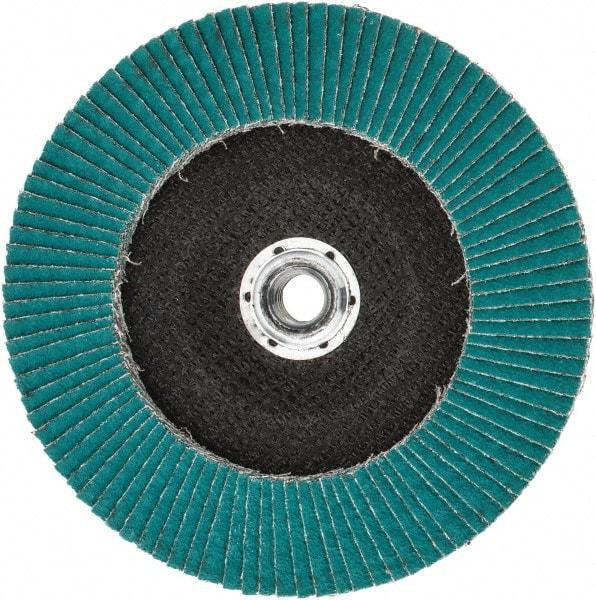 3M - 40 Grit, 7" Disc Diam, 5/8-11 Center Hole, Type 29 Zirconia Alumina Flap Disc - 8,600 Max RPM, Cloth Backing, Arbor Attaching System, Coated - Industrial Tool & Supply