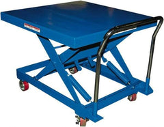 Vestil - 500 Lb Capacity Manual Scissor Elevating Cart - 14" to 34" Lift Height, 42" Platform Length x 42" Platform Width - Industrial Tool & Supply