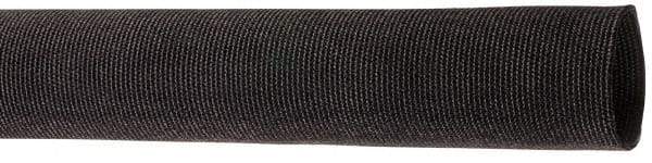 Techflex - 3.66" ID Black Woven Sleeving for Hoses - 25' Long, -50 to 248°F - Industrial Tool & Supply
