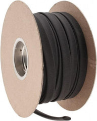Techflex - Black Braided Expandable Cable Sleeve - 250' Coil Length, -103 to 257°F - Industrial Tool & Supply