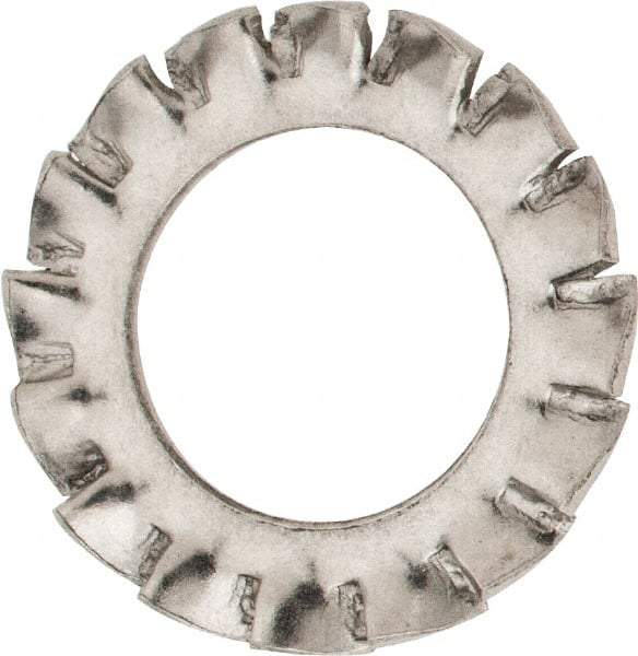 Value Collection - M10 Screw, 10.5mm ID, Stainless Steel External Tooth Lock Washer - 18mm OD, Uncoated, Grade 316 & Austenitic A4 - Industrial Tool & Supply