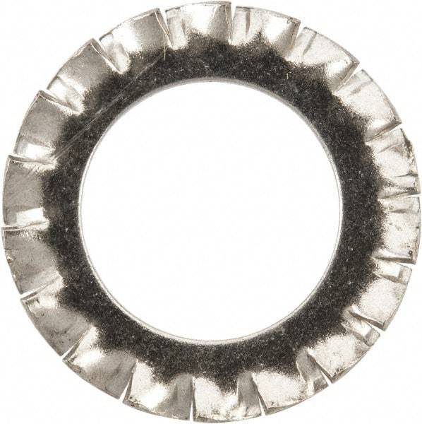 Value Collection - M14 Screw, 15mm ID, Stainless Steel External Tooth Lock Washer - 24mm OD, Uncoated, Grade 316 & Austenitic A4 - Industrial Tool & Supply