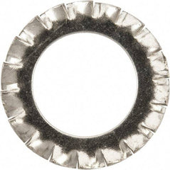 Value Collection - M14 Screw, 15mm ID, Stainless Steel External Tooth Lock Washer - 24mm OD, Uncoated, Grade 316 & Austenitic A4 - Industrial Tool & Supply
