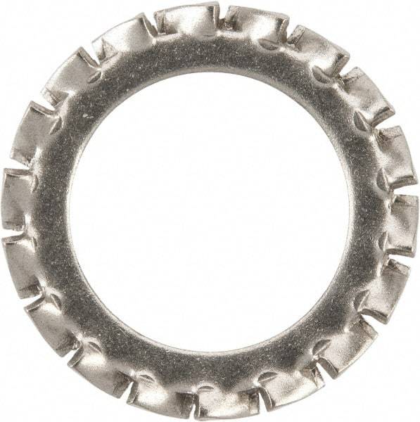 Value Collection - M16 Screw, 17mm ID, Stainless Steel External Tooth Lock Washer - 26mm OD, Uncoated, Grade 316 & Austenitic A4 - Industrial Tool & Supply