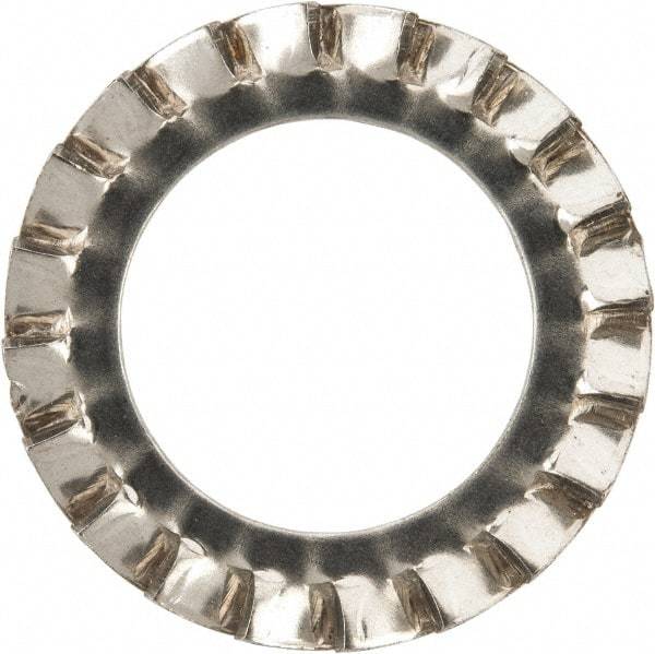 Value Collection - M18 Screw, 19mm ID, Stainless Steel External Tooth Lock Washer - 30mm OD, Uncoated, Grade 316 & Austenitic A4 - Industrial Tool & Supply