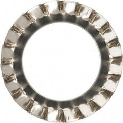 Value Collection - M18 Screw, 19mm ID, Stainless Steel External Tooth Lock Washer - 30mm OD, Uncoated, Grade 316 & Austenitic A4 - Industrial Tool & Supply