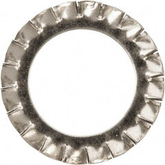 Value Collection - M22 Screw, 23mm ID, Stainless Steel External Tooth Lock Washer - 36mm OD, Uncoated, Grade 316 & Austenitic A4 - Industrial Tool & Supply