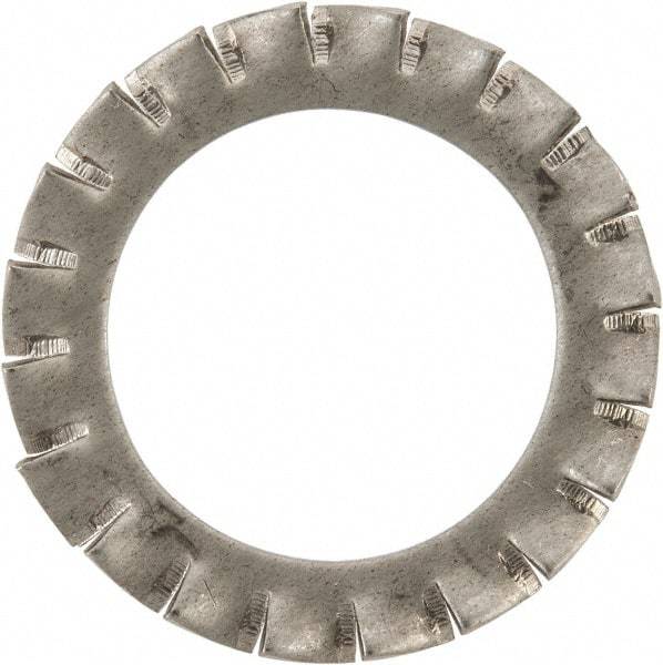 Value Collection - M24 Screw, 25mm ID, Stainless Steel External Tooth Lock Washer - 38mm OD, Uncoated, Grade 316 & Austenitic A4 - Industrial Tool & Supply