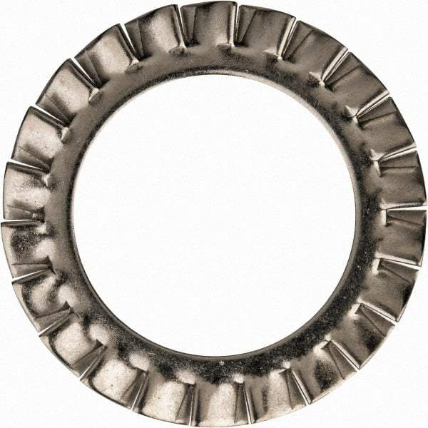 Value Collection - M30 Screw, 31mm ID, Stainless Steel External Tooth Lock Washer - 48mm OD, Uncoated, Grade 316 & Austenitic A4 - Industrial Tool & Supply
