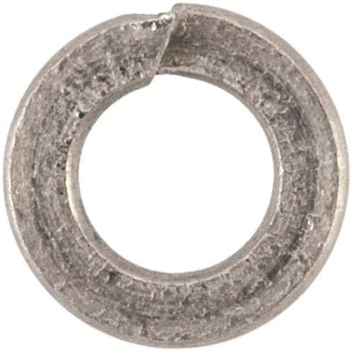 Value Collection - M2, 2.1mm ID, 4.4mm OD, 0.5mm Thick Split Lock Washer - 316 Austenitic Grade A4 Stainless Steel, Uncoated, 2.1mm Min ID, 2.4mm Max ID, 4.4mm Max OD - Industrial Tool & Supply