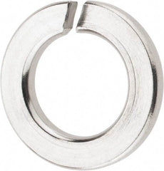 Value Collection - M10, 10.2mm ID, 18.1mm OD, 2.2mm Thick Split Lock Washer - 316 Austenitic Grade A4 Stainless Steel, Uncoated, 10.2mm Min ID, 10.7mm Max ID, 18.1mm Max OD - Industrial Tool & Supply
