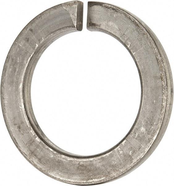 Value Collection - M48, 49mm ID, 75mm OD, 7mm Thick Split Lock Washer - 316 Austenitic Grade A4 Stainless Steel, Uncoated, 49mm Min ID, 50.5mm Max ID, 75mm Max OD - Industrial Tool & Supply