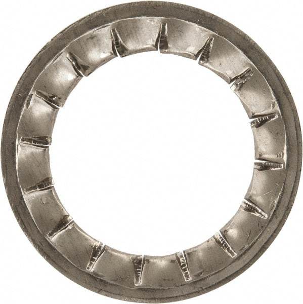 Value Collection - M24 Screw, 25mm ID, Stainless Steel Internal Tooth Lock Washer - 38mm OD, Uncoated, Grade 316 & Austenitic A4 - Industrial Tool & Supply