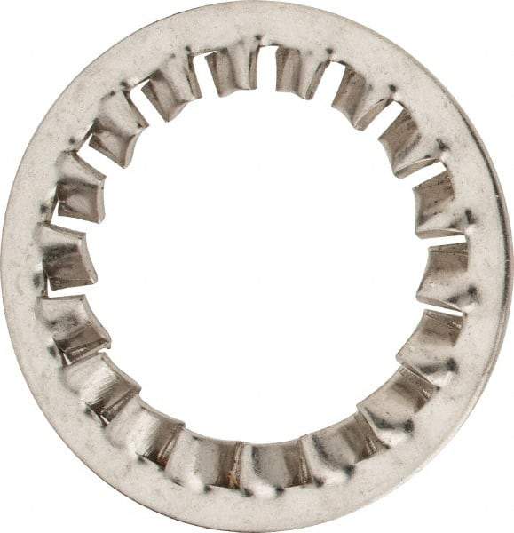 Value Collection - M30 Screw, 31mm ID, Stainless Steel Internal Tooth Lock Washer - 48mm OD, Uncoated, Grade 316 & Austenitic A4 - Industrial Tool & Supply