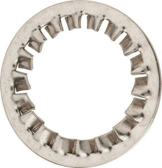 Value Collection - M30 Screw, 31mm ID, Stainless Steel Internal Tooth Lock Washer - 48mm OD, Uncoated, Grade 316 & Austenitic A4 - Industrial Tool & Supply