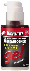 Vibra-Tite - 35 mL Bottle, Red, High Strength Gel Threadlocker - Series 135, 24 hr Full Cure Time, Hand Tool, Heat Removal - Industrial Tool & Supply