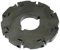 APT - Arbor Hole Connection, 0.765" Cutting Width, 1-7/8" Depth of Cut, 8" Cutter Diam, 1-1/2" Hole Diam, 16 Tooth Indexable Slotting Cutter - SM81 Toolholder, CTA 4 Insert - Industrial Tool & Supply