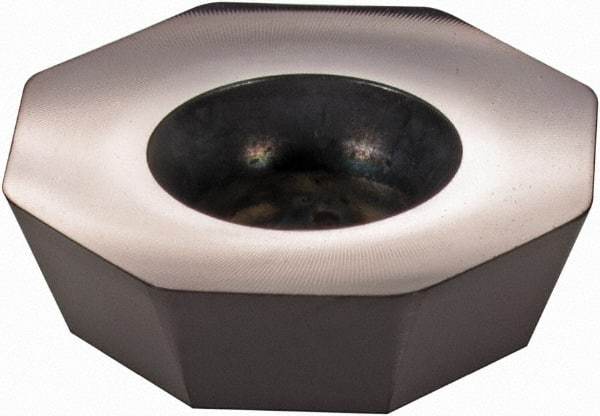 Value Collection - Carbide Milling Insert - TiAlN Finish, 3/16" Thick, 5/8" Inscribed Circle, 1/16" Corner Radius - Industrial Tool & Supply