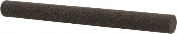 Made in USA - 4" Long x 3/8" Diam x 3/8" Thick, Aluminum Oxide Sharpening Stone - Round, Coarse Grade - Industrial Tool & Supply