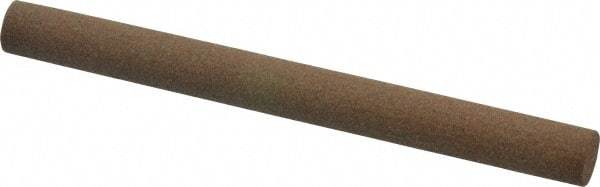 Made in USA - 4" Long x 3/8" Diam x 3/8" Thick, Aluminum Oxide Sharpening Stone - Round, Medium Grade - Industrial Tool & Supply