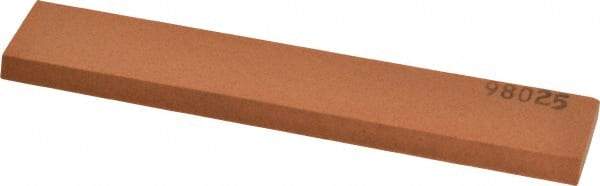 Made in USA - 5" Long x 1" Wide x 3/16" Thick, Aluminum Oxide Sharpening Stone - Rectangle, Fine Grade - Industrial Tool & Supply