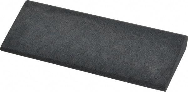 Made in USA - 4-1/2" Long x 1-3/4" Diam x 1/2" Thick, Silicon Carbide Sharpening Stone - Round, Medium Grade - Industrial Tool & Supply