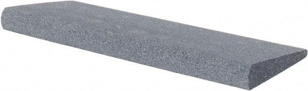 Made in USA - 4-1/2" Long x 1-3/4" Diam x 3/8" Thick, Silicon Carbide Sharpening Stone - Round, Medium Grade - Industrial Tool & Supply