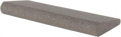 Made in USA - 4-1/2" Long x 1-3/4" Diam x 1/2" Thick, Aluminum Oxide Sharpening Stone - Round, Coarse Grade - Industrial Tool & Supply
