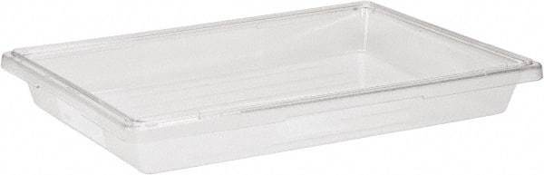Rubbermaid - Rectangular, Clear Polycarbonate Food Tote Box - 3-1/2" High x 18" Wide x 26" Long - Industrial Tool & Supply