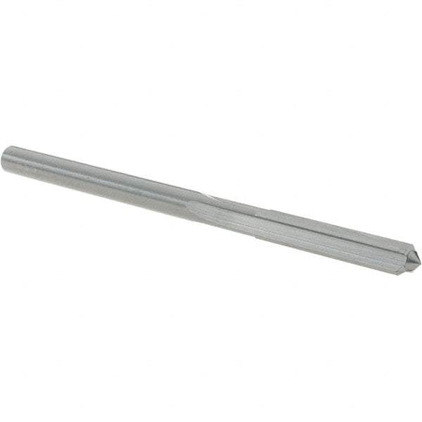 OSG - #19 Solid Carbide Chucking Reamer - Straight Flute, 5/32" Straight Shank, 7/8" Flute Length, 2-3/4" OAL - Industrial Tool & Supply